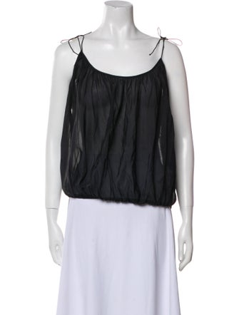 Tory Burch Scoop Neck Sleeveless Top