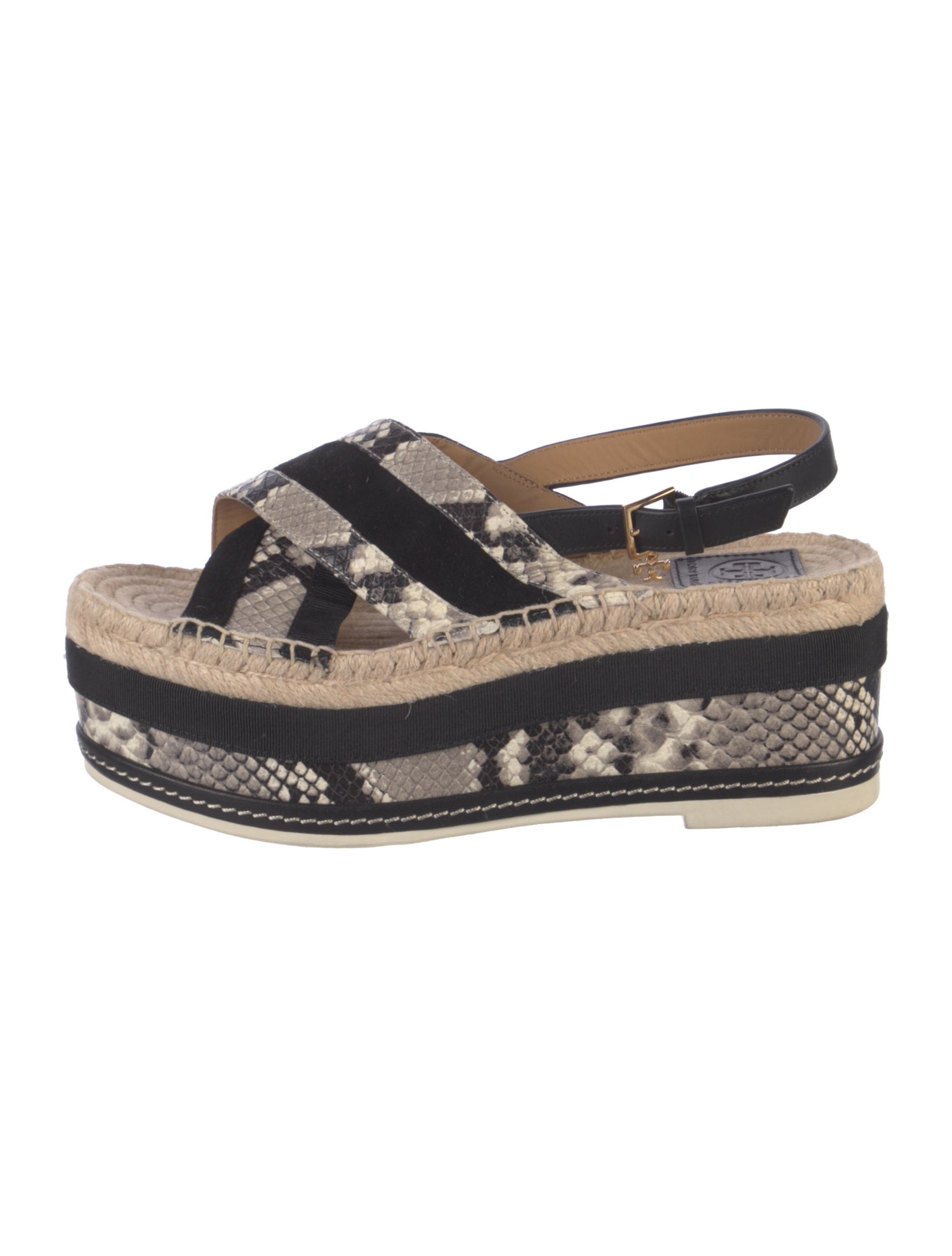 Tory Burch Leather Printed Espadrilles