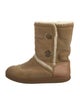 Tory Burch Suede Fur Trim Boots