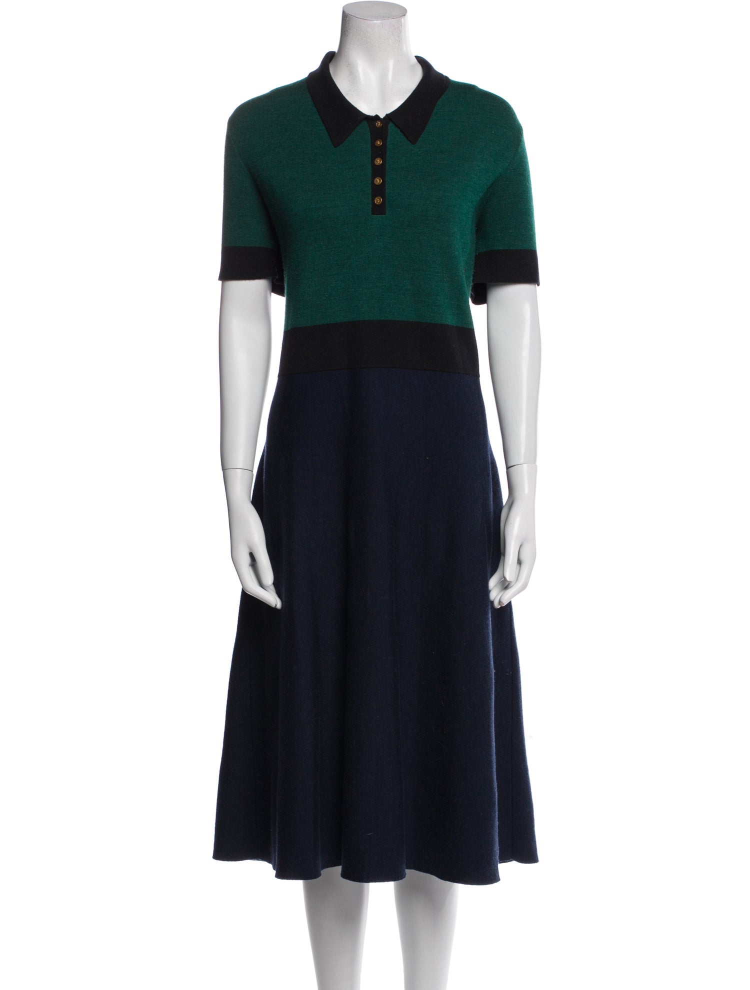 Tory Burch Crew Neck Midi Length Dress