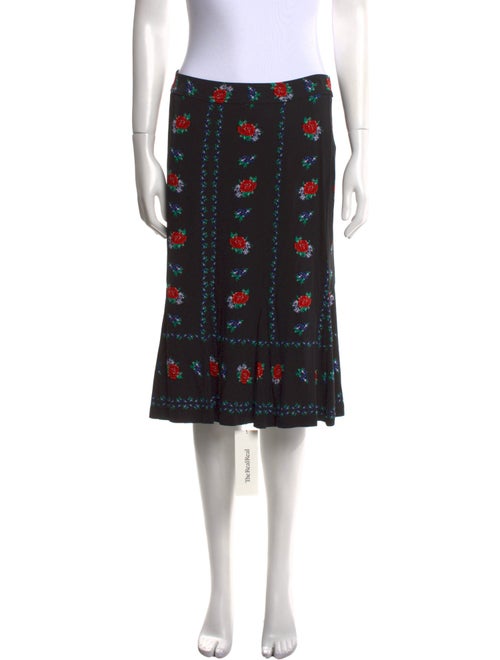 Tory Burch Floral Print Knee-Length Skirt