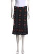 Tory Burch Floral Print Knee-Length Skirt