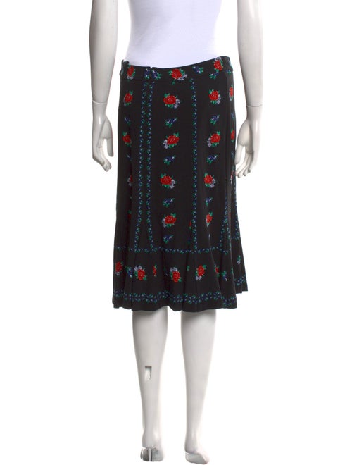 Tory Burch Floral Print Knee-Length Skirt