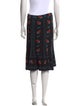 Tory Burch Floral Print Knee-Length Skirt