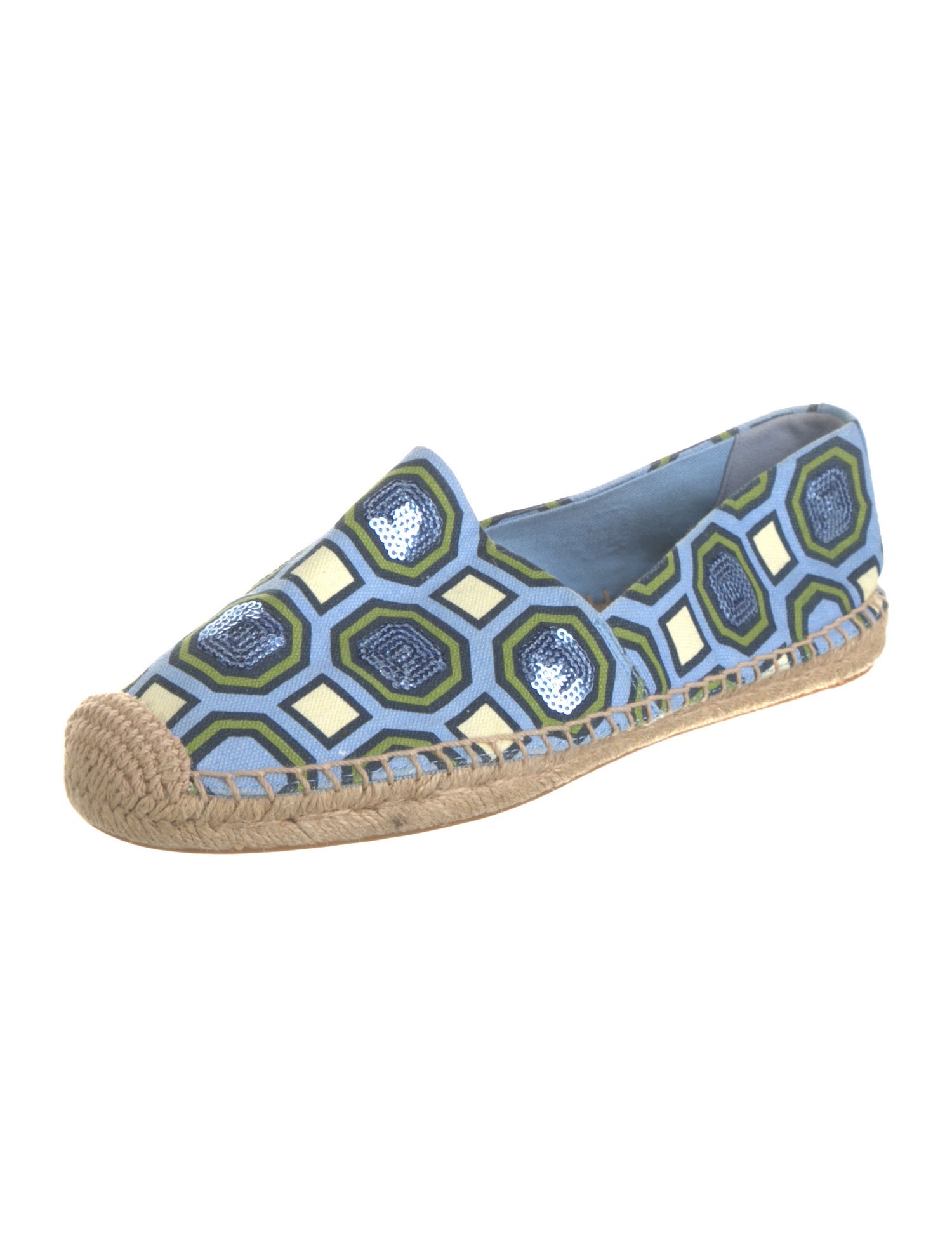 Tory Burch Canvas Printed Espadrilles