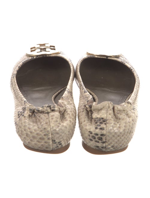 Tory Burch Leather Animal Print Ballet Flats