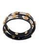 Tory Burch Snakeskin Leather Wrap Bracelet