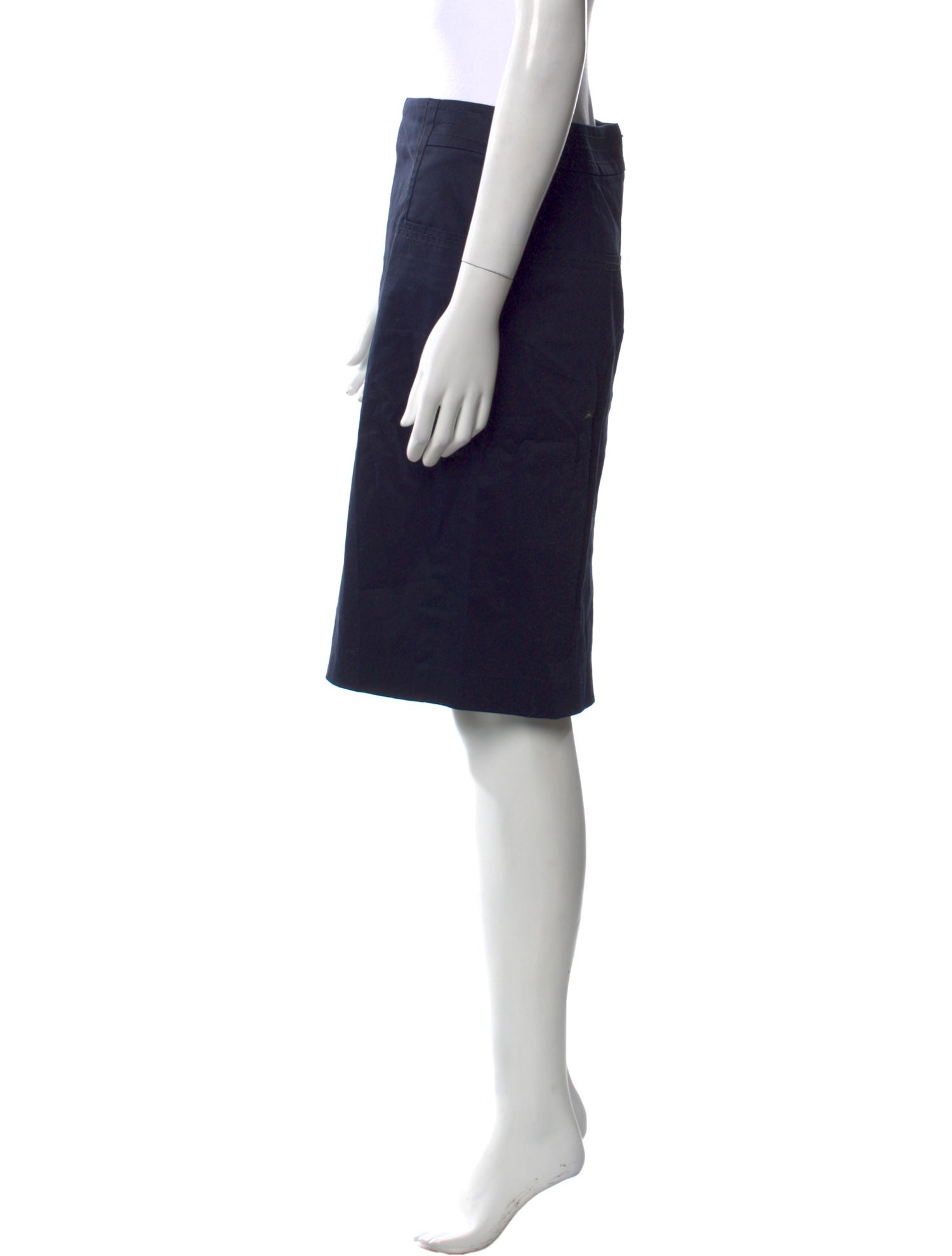 Tory Burch Pleated Accents Knee-Length Skirt