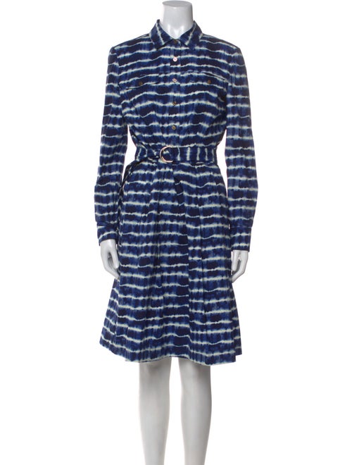 Tory Burch Tie-Dye Print Knee-Length Dress