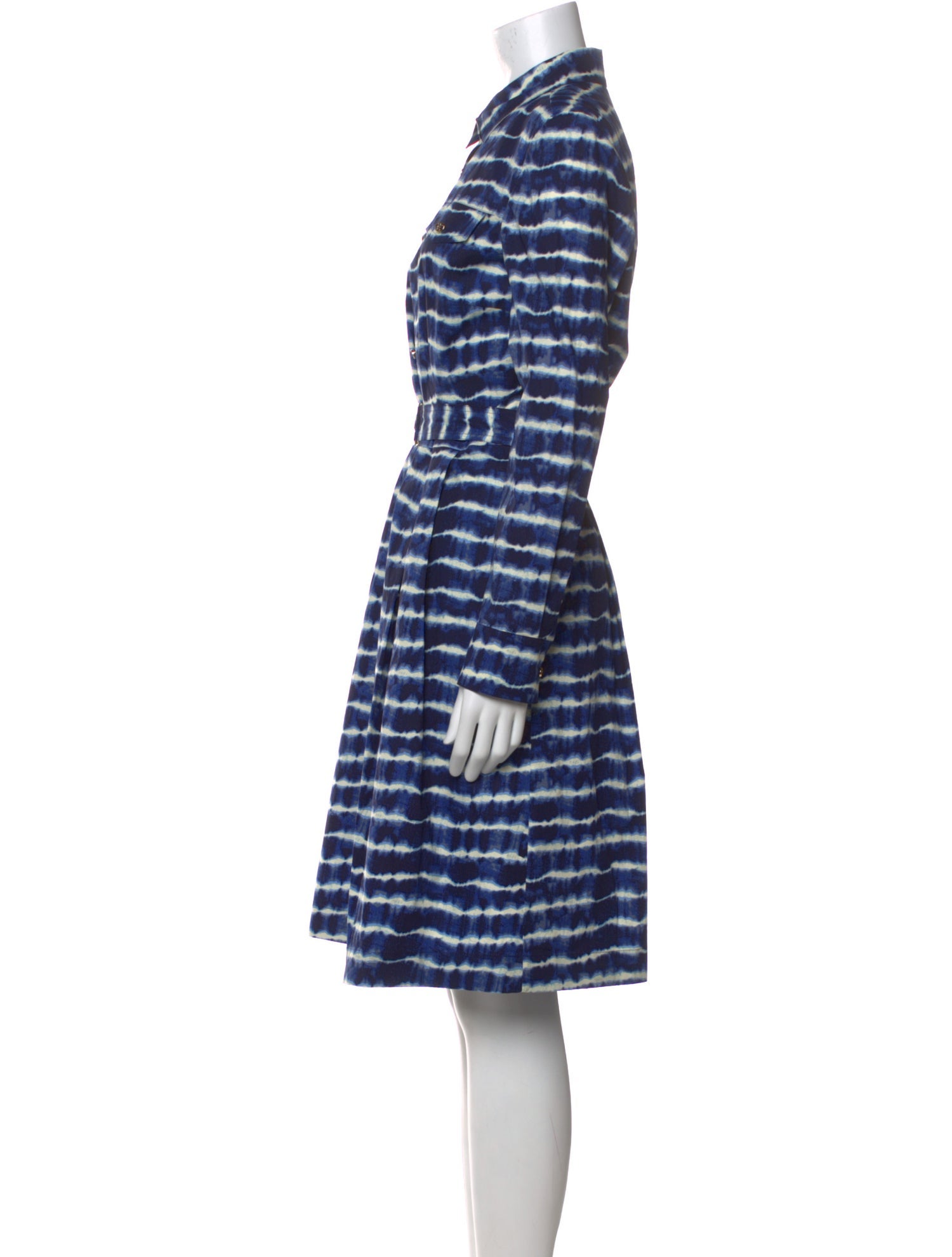 Tory Burch Tie-Dye Print Knee-Length Dress