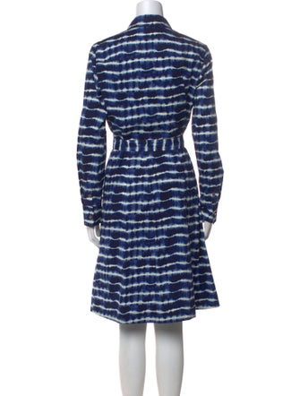 Tory Burch Tie-Dye Print Knee-Length Dress