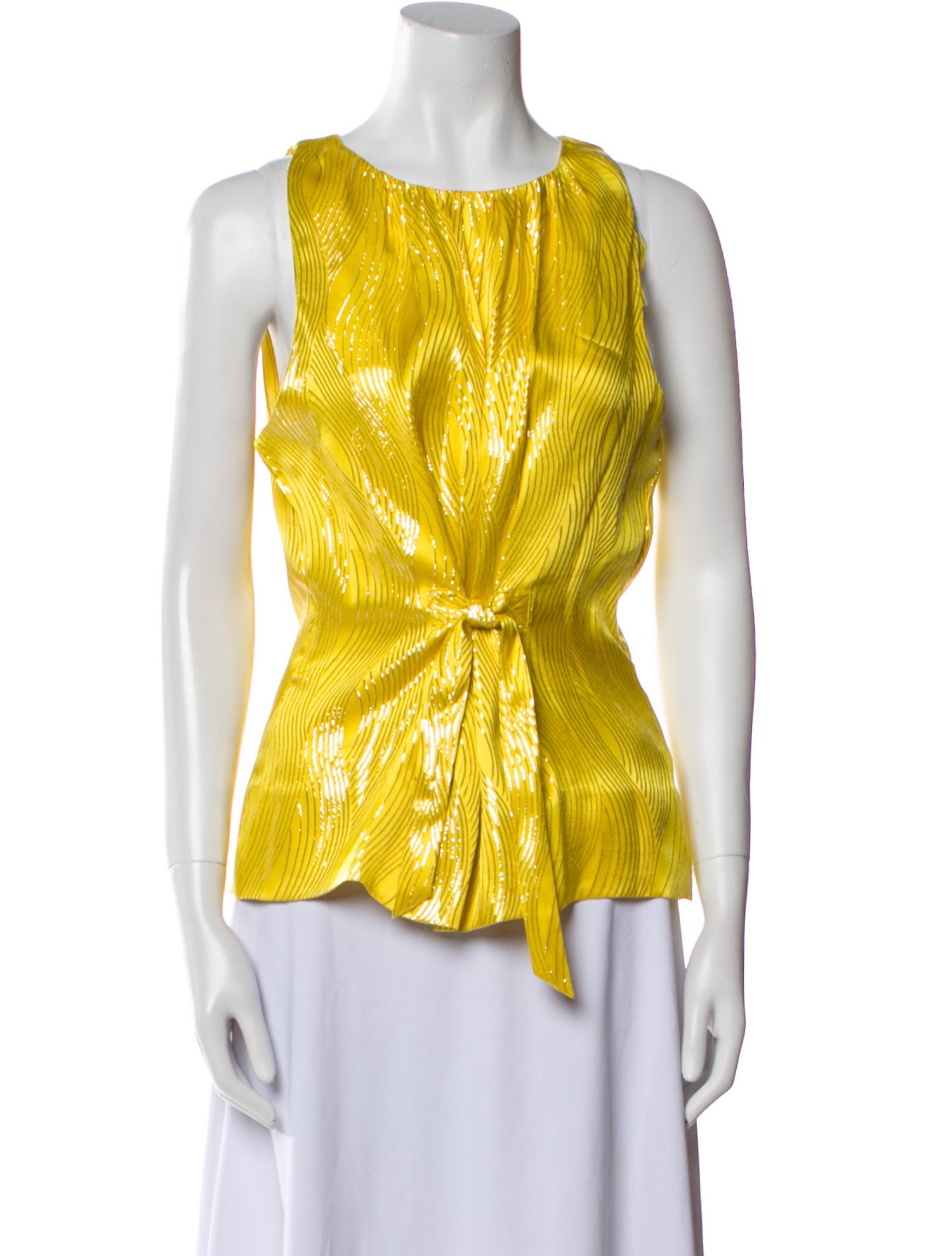 Tory Burch Silk Scoop Neck Blouse