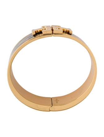 Tory Burch Enamel Kira Logo Bangle Bracelet