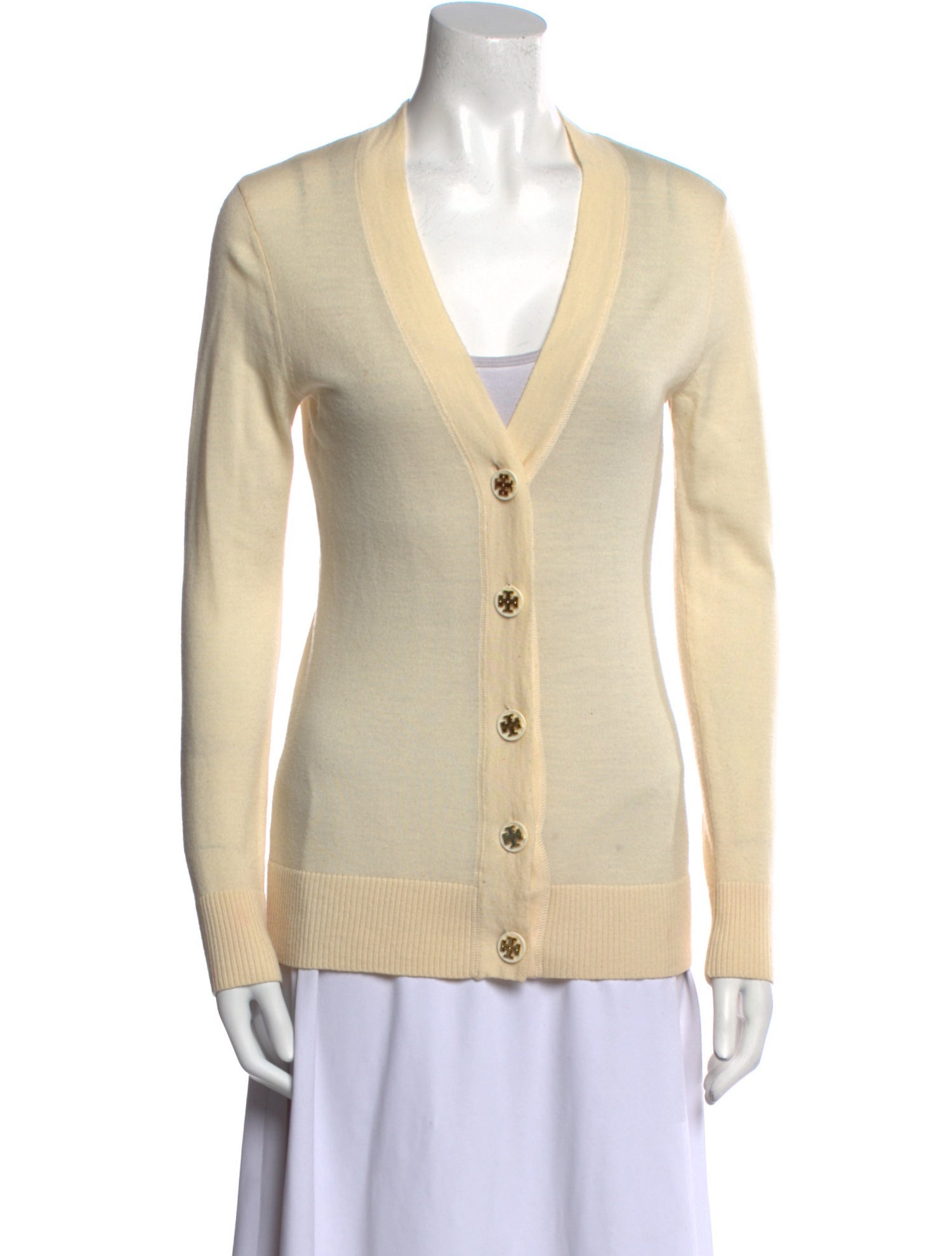 Tory Burch Merino Wool V-Neck Tunic