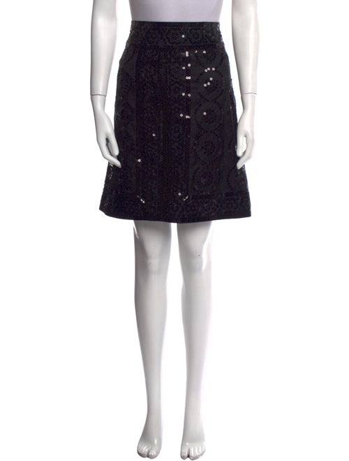 Tory Burch Sequin Embellishments Knee-Length Skirt