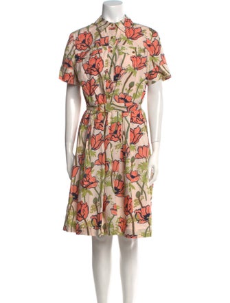 Tory Burch Floral Print Knee-Length Dress