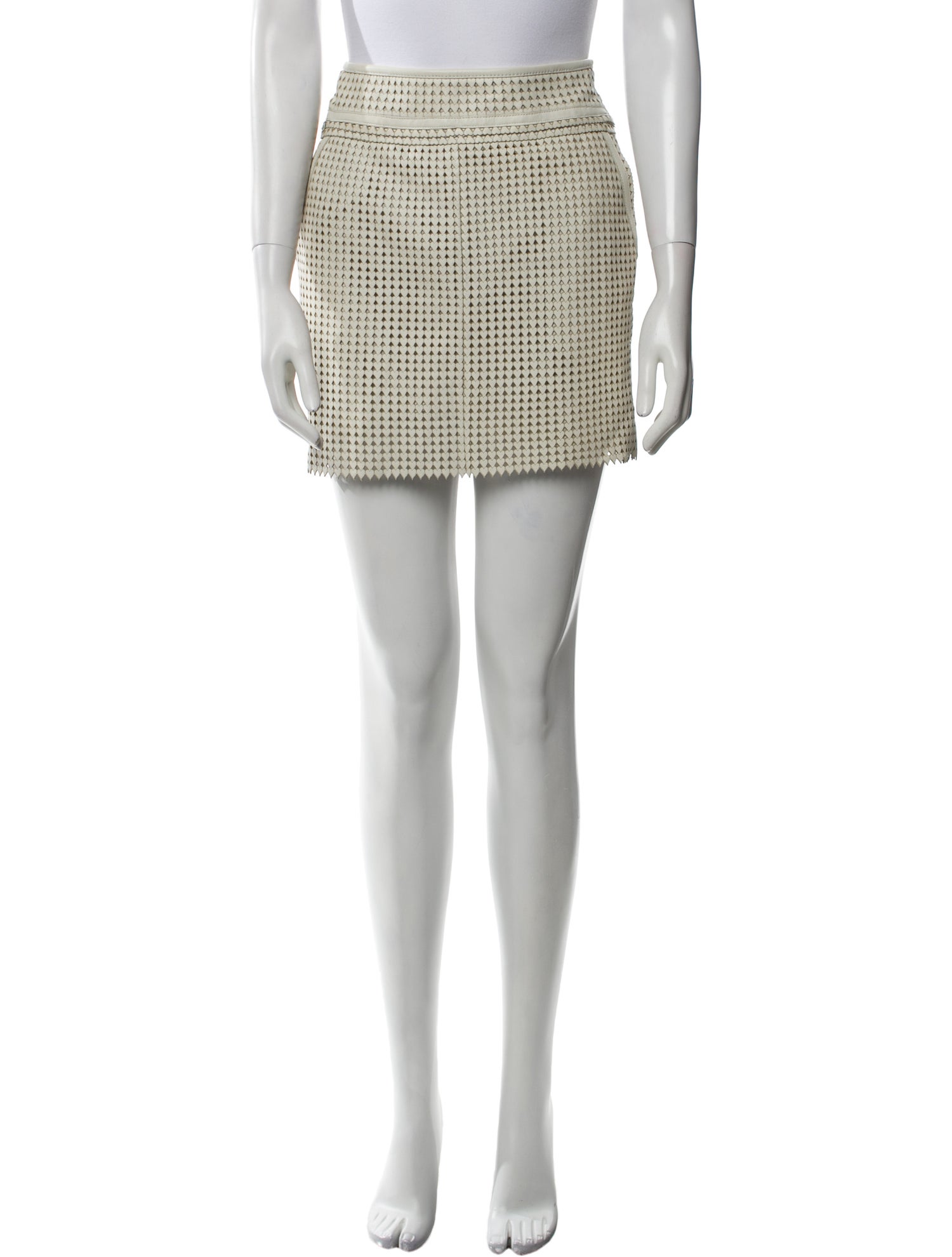 Tory Burch Leather Mini Skirt