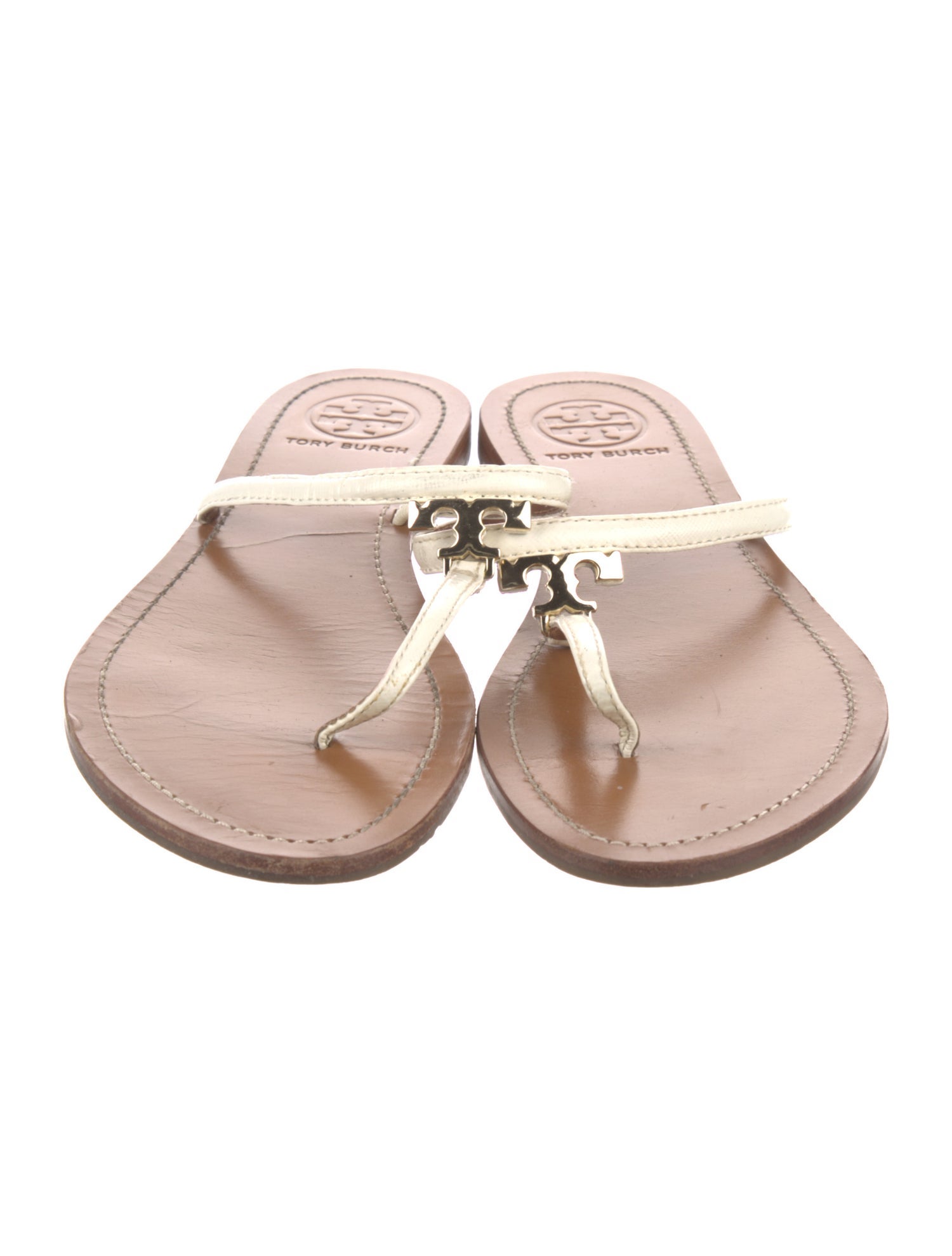 Tory Burch Leather Slides