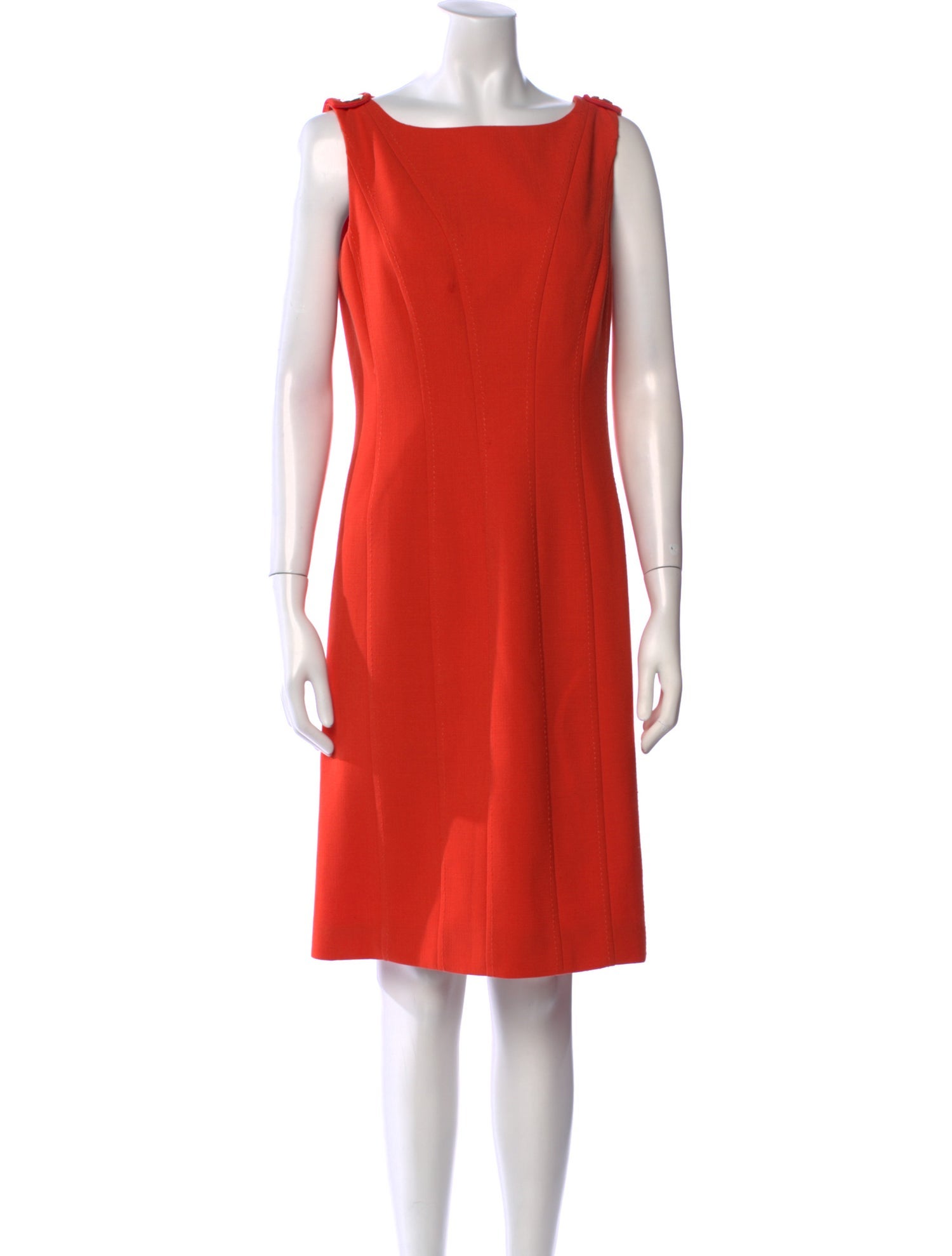 Tory Burch Bateau Neckline Knee-Length Dress