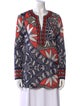 Tory Burch Printed V-Neck Tunic