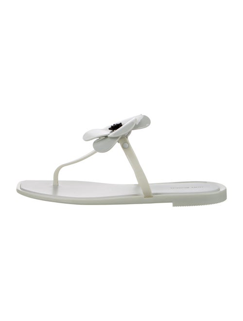 Tory Burch Rubber T-Strap Sandals