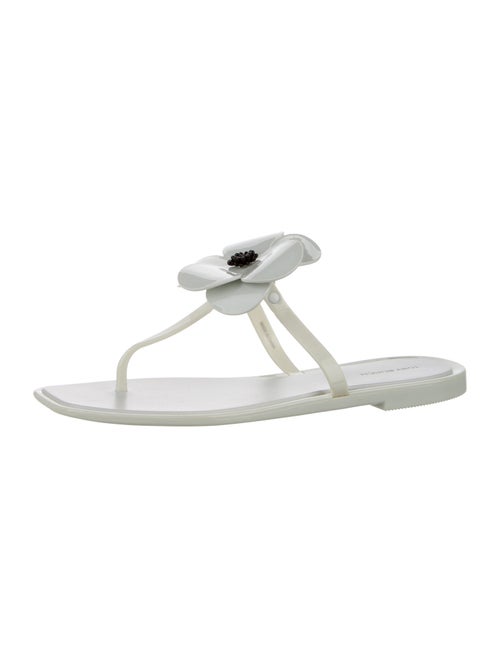 Tory Burch Rubber T-Strap Sandals