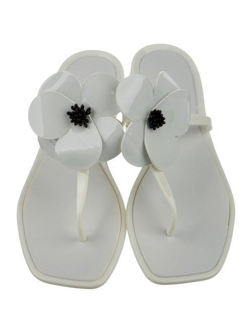 Tory Burch Rubber T-Strap Sandals