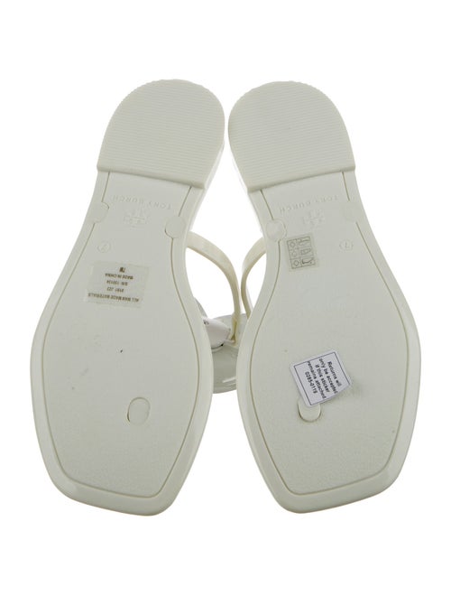 Tory Burch Rubber T-Strap Sandals