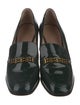 Tory Burch Patent Leather Chain-Link Accents Pumps