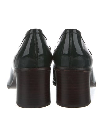 Tory Burch Patent Leather Chain-Link Accents Pumps