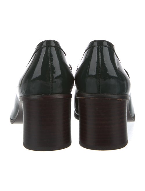 Tory Burch Patent Leather Chain-Link Accents Pumps