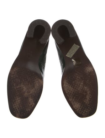 Tory Burch Patent Leather Chain-Link Accents Pumps