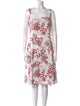 Tory Burch Floral Print Knee-Length Dress
