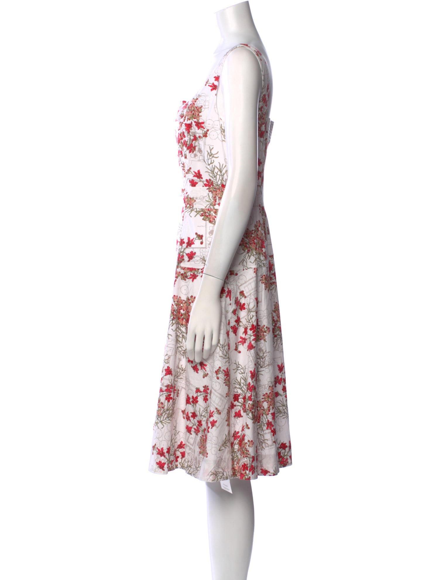 Tory Burch Floral Print Knee-Length Dress