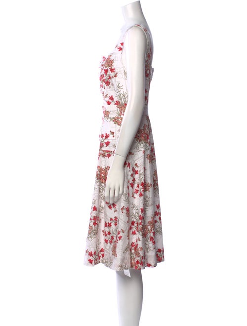 Tory Burch Floral Print Knee-Length Dress