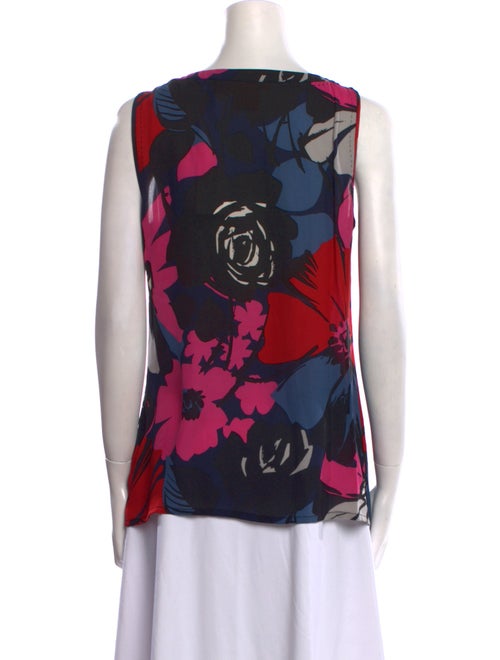 Tory Burch Silk Floral Print Top