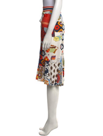 Tory Burch Printed Knee-Length Skirt