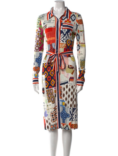 Tory Burch Printed Midi Length Dress