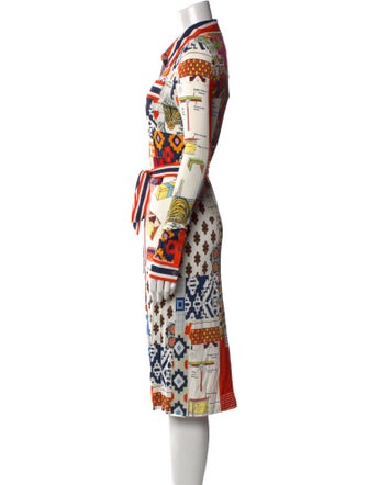 Tory Burch Printed Midi Length Dress