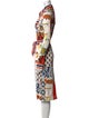 Tory Burch Printed Midi Length Dress