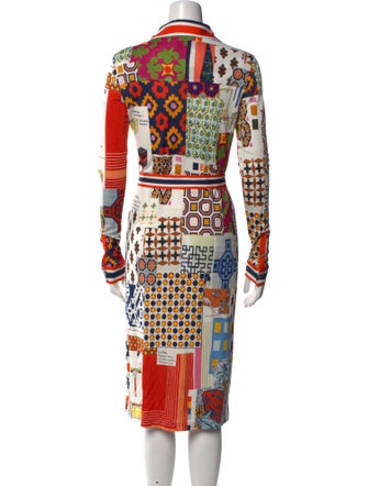 Tory Burch Printed Midi Length Dress