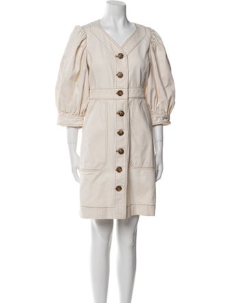 Tory Burch V-Neck Mini Dress