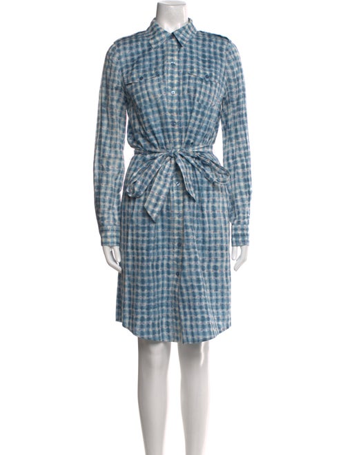Tory Burch Plaid Print Knee-Length Dress