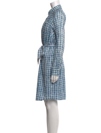 Tory Burch Plaid Print Knee-Length Dress