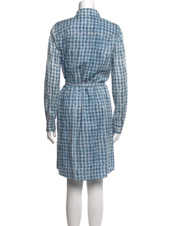 Tory Burch Plaid Print Knee-Length Dress