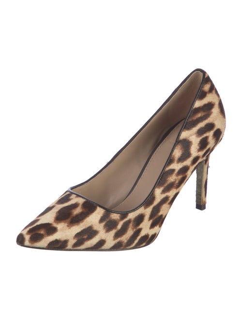 Tory Burch Signature Logo Ponyhair Pumps