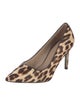 Tory Burch Signature Logo Ponyhair Pumps