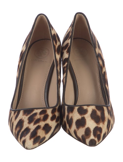 Tory Burch Signature Logo Ponyhair Pumps