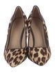 Tory Burch Signature Logo Ponyhair Pumps