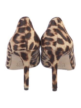 Tory Burch Signature Logo Ponyhair Pumps